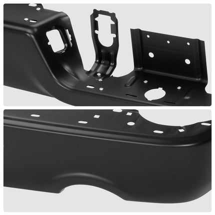 DNA MOTORING Rear Bumper Bar Compatible With Dodge Ram 1500 2009-2010, Ram 1500 2011-2018, 1500 Classic 2019-2024, With Dual Exhaust; Without Park Assist, CH1102372, Black, BUMP-R-DR09-FB-02-BK
