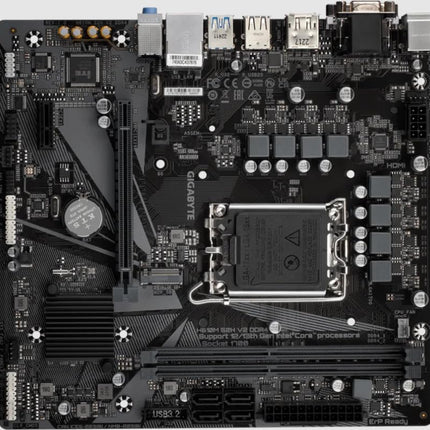 Gigabyte H610M S2H V2 DDR4 Motherboard - Supports Intel Core 14th CPUs, 6+1+1 Hybrid Phases Digital VRM, up to 3200MHz DDR4 (OC), 1xPCIe 3.0 M.2, GbE LAN, USB 3.2 Gen 1