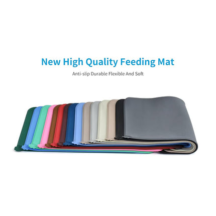 AUDWUD Silicone Waterproof Dog Cat Pet Feeding Mats,Anti-Slip Bowl Mats,Pet Mat 61x41 cm (Pack of 1)