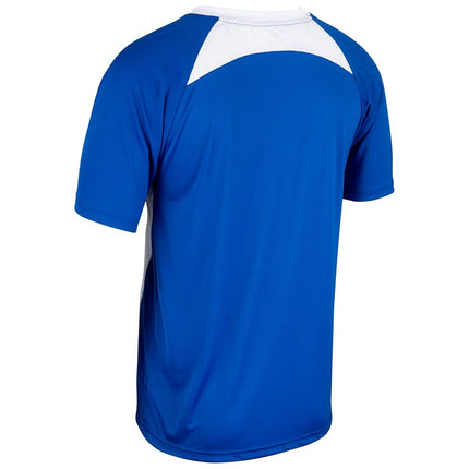 Camiseta de béisbol/softbol CHAMPRO Clean Up con 2 botones, talla L de adulto, color azul rey y blanco