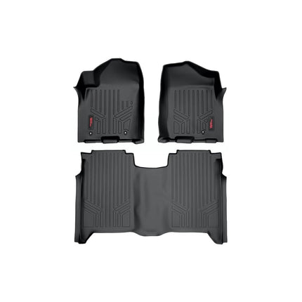 Rough Country Floor Mats for 2004-2015 Nissan Titan | Crew Cab - M-81602