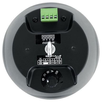 Rockville PEN-525T Black 5.25" 70V Hanging Pendant Speaker Commercial/Restaurant