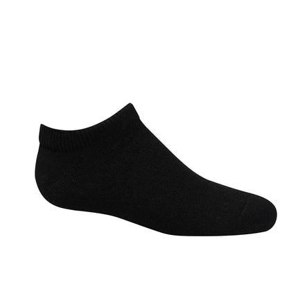 Chaussettes Hanes pour garçons, Double Tough à coussinets, coupe cheville et invisible, paquets de 12 paires, invisible - Noir - Paquet de 12, Petite