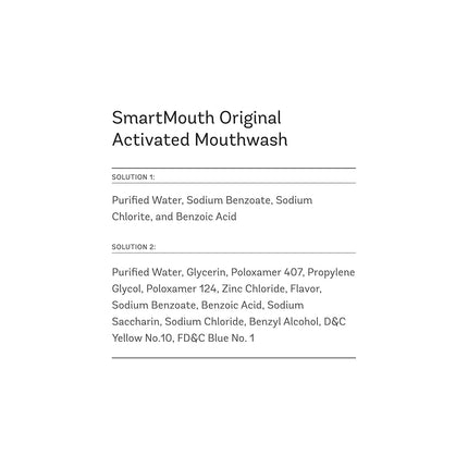 SmartMouth Mouthwash Travel Packets for 24 Hours of Fresh Breath Guaranteed, 3 Boxes, 10 packs each