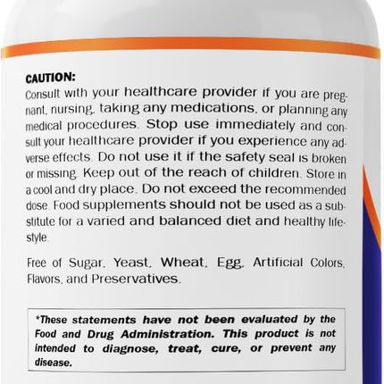Vitamatic Alpha Lipoic Acid (ALA) 600mg Per Serving - 240 Vegetable Capsules - 120 Servings - Non-GMO & Gluten Free