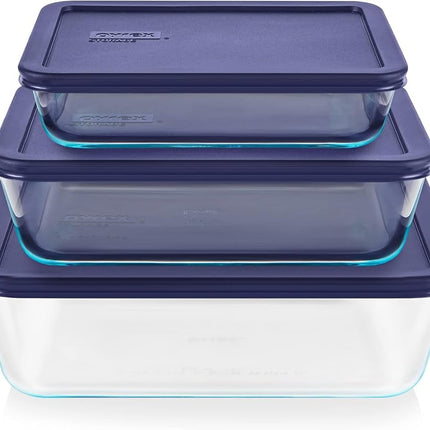 Pyrex Simply Store Rectangular Glass Food Storage 