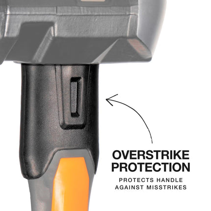 Klein Tools H80606 Sledgehammer, 6-Pound Wedge Hammer with Fiberglass Handle, Heavy-Duty, Shock-Resistant Design for Striking and Demolition, Includes Lanyard Hole