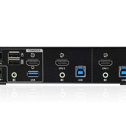 IOGEAR 2-Port 4K KVMP Switch with HDMI® Connection, USB 3.0 Hub, and Audio (TAA) GCS1932H
