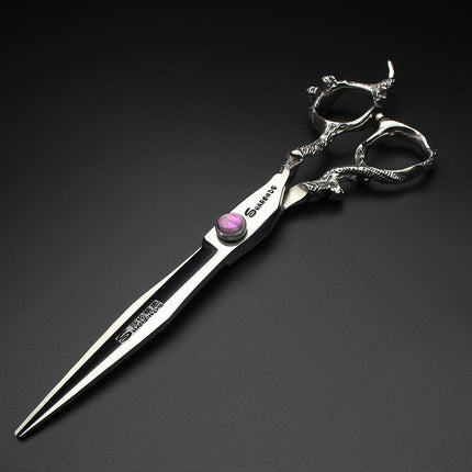 SHARONDS 7'' 7.5'' 8'' Professional Hairdressing Scissors Barber Salon Hair Cutting Dragon Shears (Large) (7 inch dragon scissors)
