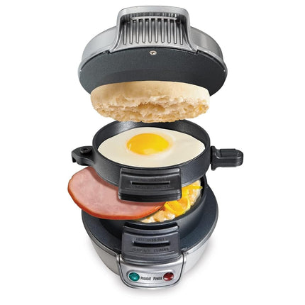 Hamilton Beach 25475C Appareil à sandwich, Argent