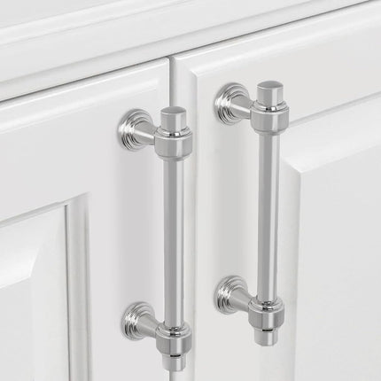 POVEFONK 10 Pack 3.75 inch Brushed Satin Nickel Kitchen Cabinet Handles Cabinet Pulls Sliver Drawer Pulls Kitchen Cabinet Hardware Handles Drawer Pulls Dresser Handles