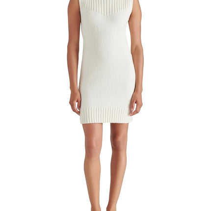 Steve Madden Apparel Women's Karissa Sweater Dress, Ivory, M