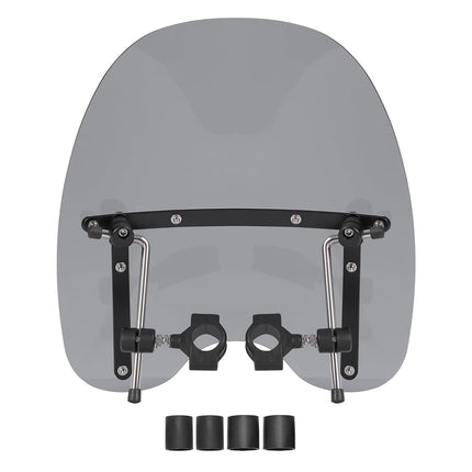ECOTRIC Universal Tinted Windshield 18"x16" Compatible with Honda Harley
