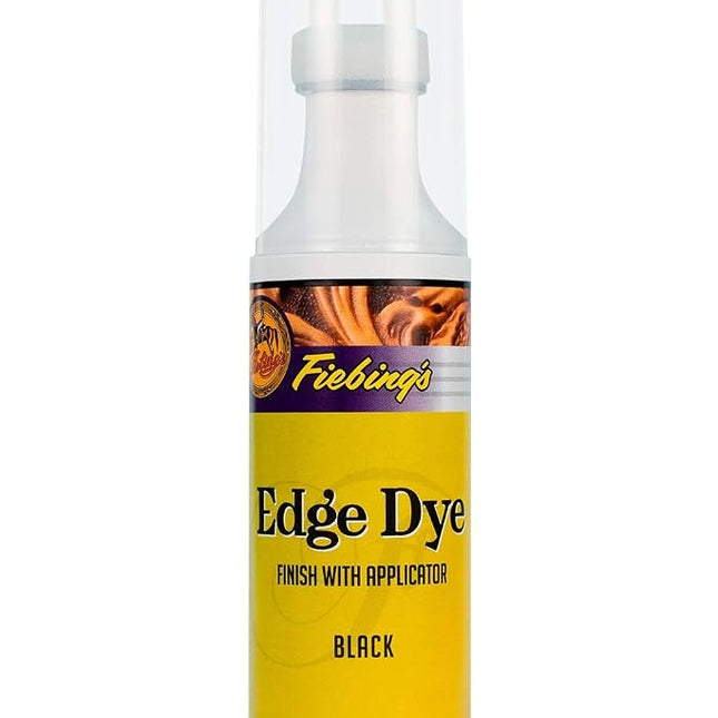 Fiebing's Edge Dye Finish & Applicator, Black, 4 o