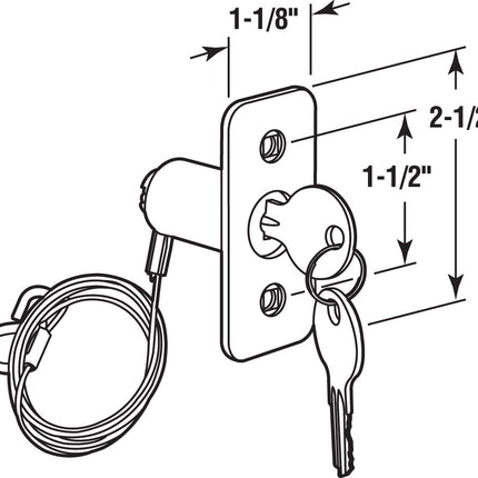 Prime-Line GD 52143 GD52143 Emergency Release, Chrome, 1 Pack