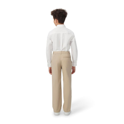 French Toast Boys Adjustable Waist Relaxed Fit (Standard & Husky) Pants, Burgundy, 16 US