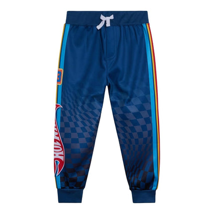Hot Wheels Toddler Boys Fleece Pullover Hoodie and Jogger Pants Outfit Set Blue 3T