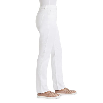 Gloria Vanderbilt Women's Amanda Taper Jeans, Vintage White, 10 Short