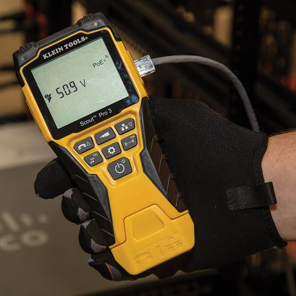 Cable Tester, Scout Pro 3 with Test-n-Map Remote, Includes Remotes #2 - #6, Tests Voice, Data and Video Cable, Klein Tools VDV501-853