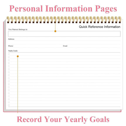 Weekly Productivity Planner - 8.5" x 11" Dashboard Desk Notepad Has 6 Focus Areas to List Tasks for Goals, Projects, Clients, Academic or Meal-Organize Your Daily Work Efficiently, 54 Weeks, Pink