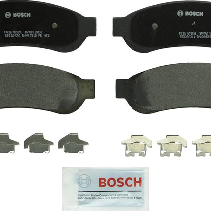 Bosch BP1067 QuietCast Premium Semi-Metallic Disc Brake Pad Set For Ford: 2008-2009 F-250 Super Duty, 2005-2009 F-350 Super Duty; Rear