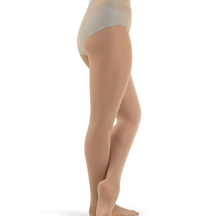 Capezio Women's Hold & Stretch Footed Tight, Caramel, XL