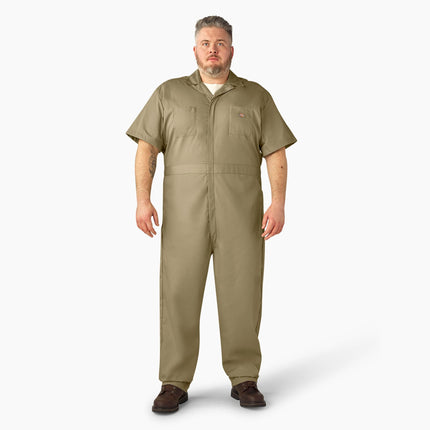 Dickies Mono de Manga Corta para Hombre, Caqui, X-Grande, Alto y Grande