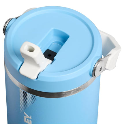 STANLEY IceFlow 2.0 Flip Straw Tumbler, 30 oz, Team Light Blue White