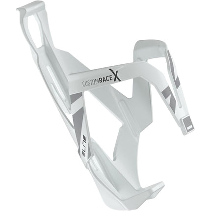 Elite Custom Race X Bottle Cage White Glossy Grey 