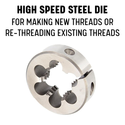 Drill America DWTSR112-91648 Round Die, Special Size, 9/16"-48