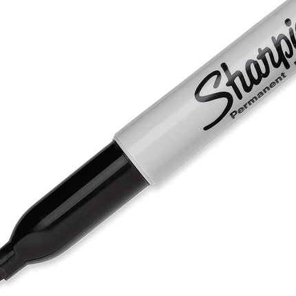 Sharpie Permanent Marker, Fine Point, Black (30101) (12 Markers)