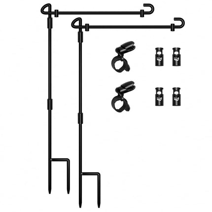 HOOSUN Garden Flag Stand, Premium Garden Flag Pole