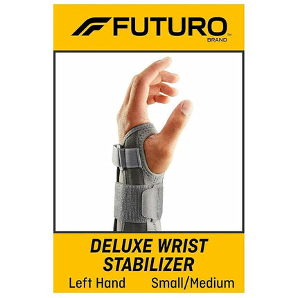 3M Futuro™ Deluxe Wrist Stabiliser, Left Hand, Small/Medium, Foam Pad