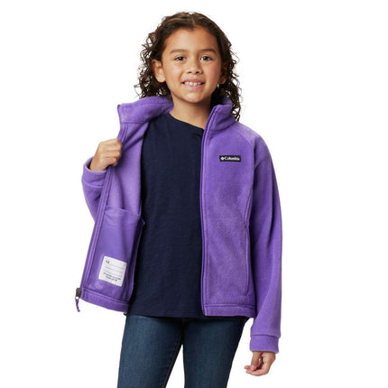 Columbia Girl's Benton Springs Fleece Jacket, Grape Gum, X-Large