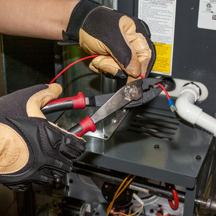 Crimping and Cutting Tool, Tapered Nose for 10 to 22 AWG Solderless Terminals and Connectors Klein Tools J1005