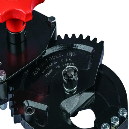 Klein Tools 63700 Heavy Duty Forged Ratcheting Cutter, Heat Treated with 24-Inch Handles and Shear-Type Blades