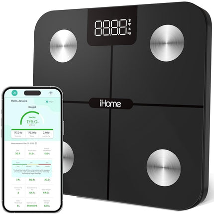 iHome Digital WiFi Smart Scale for Body Weight, We