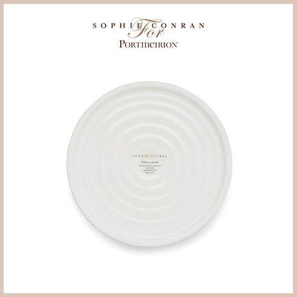 Portmeirion x Sophie Conran White Porcelain Storage Jar with Lid, Stylish and Durable Canister for Kitchen Essentials, 18cm tall, 1110ml Volume