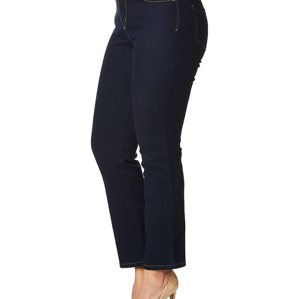 Gloria Vanderbilt Women's Amanda Classic High Rise Tapered Jean, Black Rinse, 4 Regular