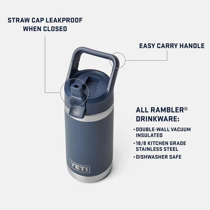 YETI Rambler Jr. 12oz Kids Bottle with Straw Cap Beekeeper