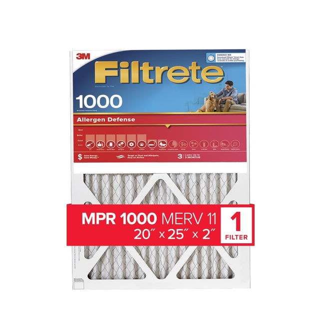 Filtrete 20x25x2, AC Furnace Air Filter, MPR 1000,