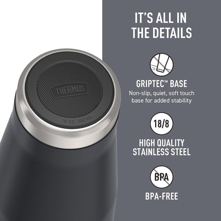 Mug en acier inoxydable granit 18 oz avec couvercle à glissière