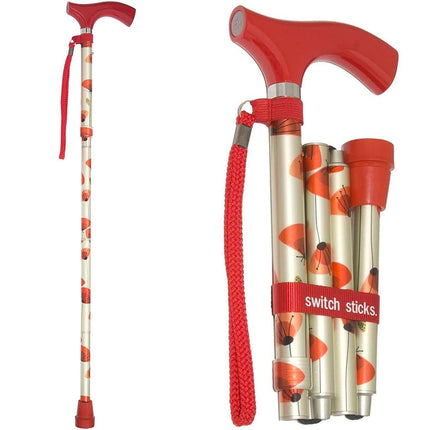 Bastón Plegable Switch Sticks, Amapolas