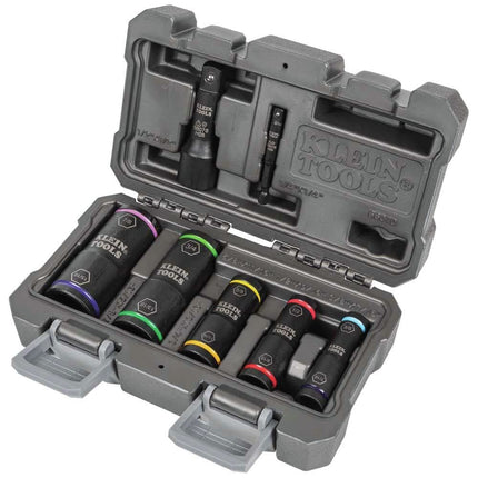 Klein Tools Impact Socket Set - 5 Sockets, 1/4-Inc