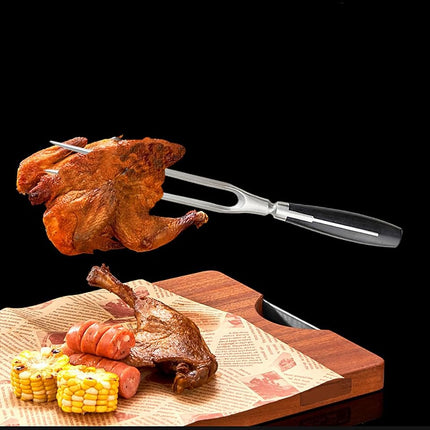 Kakamono Chef pro Stainless Steel Carving Fork Barbecue Fork BBQ Tools Meat Forks 12 Inch (10.5 Inch)
