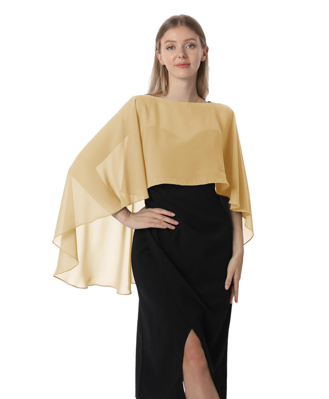 Hotshawl Capelets for women Chiffon Cape Shawls an