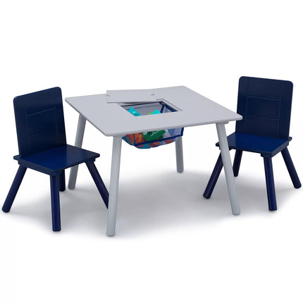 Delta Children Kids Table and Chair Set with Stora