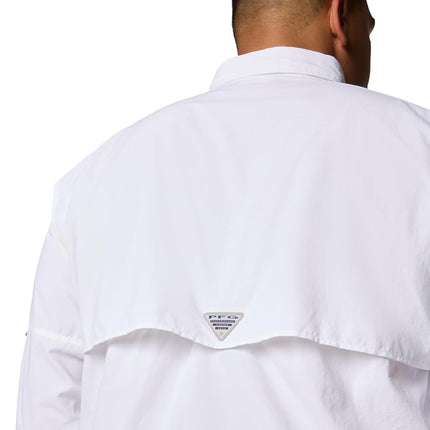 Columbia Men's Bahama II Long Sleeve Shirt, 2024 White, Medium