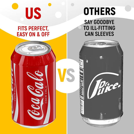 BeerSkin Silicone Can Covers that Look Like Soda 12 oz (355 ml) - 10 Pk