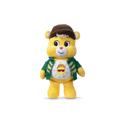 Basic Fun Care Bears x Wicked 22cm Plush – Funshine Bear as the Scarecrow – Collectible Soft Toy from the Care Bears x Wicked Collaboration, Gelb